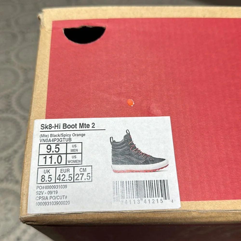 Vans Sk8 Hi boot Mte 2 black spicy orange - Picture 12 of 12